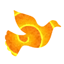 leuchtende Friedenstaube